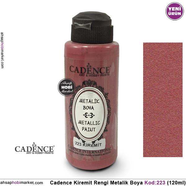 Cadence Metalik Terracotta Kiremit Rengi 223 120ml Ahşap Hobi Market