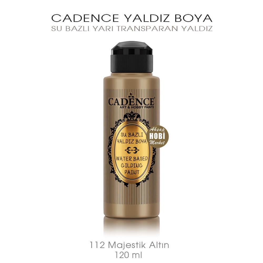 Cadence 120ml Yaldız Boya - 112 Majestik Gold - Ahşap Hobi Market