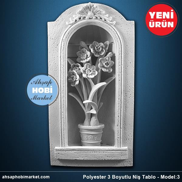 Polyester 3 Boyutlu Nis Pano Model 3 Ahsap Hobi Market