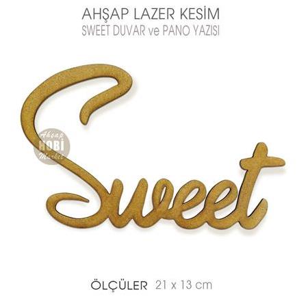 Sweet İnce Duvar ve Pano Yazısı (21x13cm) 4mm