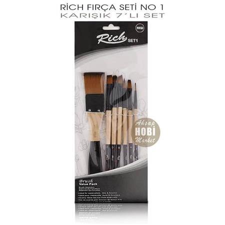 Rich 7'li Karışık Fırça Seti No:1