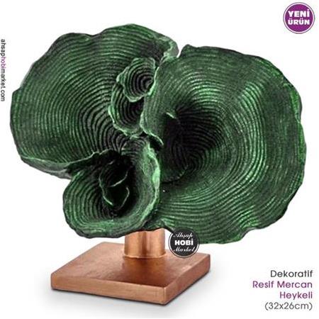 Dekoratif Resif Mercan Heykeli (32x26cm)