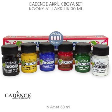 Cadence Kooky 6'lı Akrilik Boya Seti (6 Renk x 30 ml)