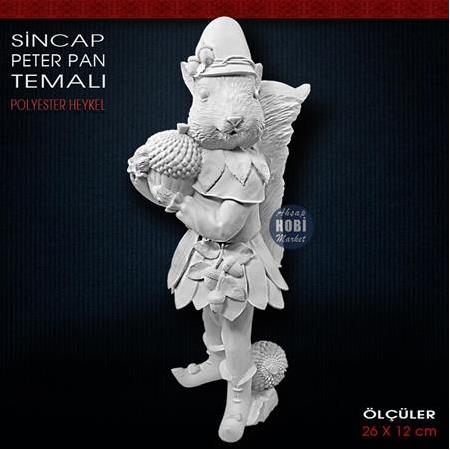 Sincap Biblo Peter Pan Temalı (26x12 cm) Ham Polyester