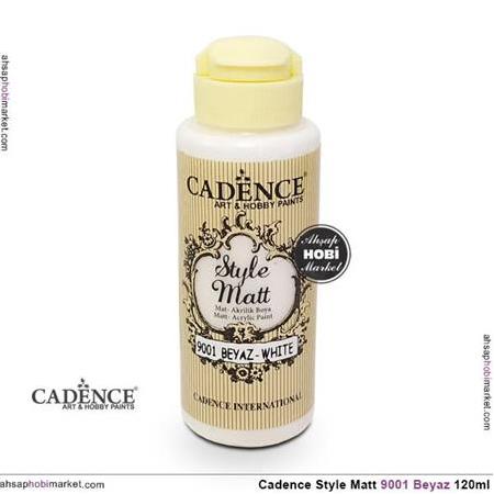 Cadence Style Matt s9001 Beyaz Akrilik Boya 120ml