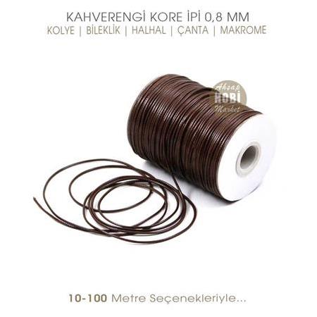 Kahverengi Kore İpi 0,8 mm