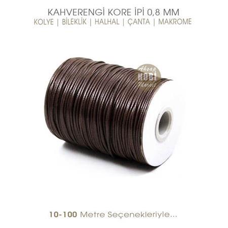 Kahverengi Kore İpi 0,8 mm