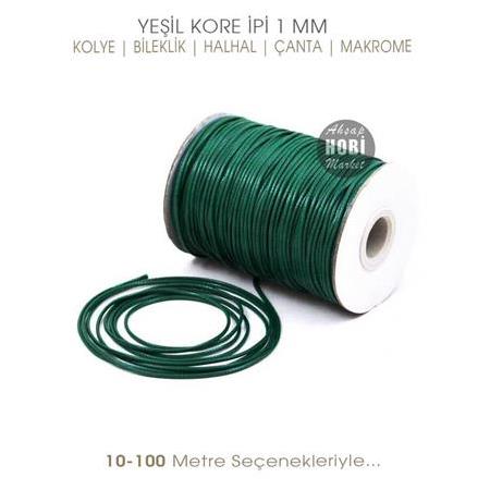Yeşil Kore İpi 1 mm