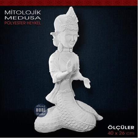 Polyester Medusa Heykeli Büyük Boy (40x26cm) HYK762