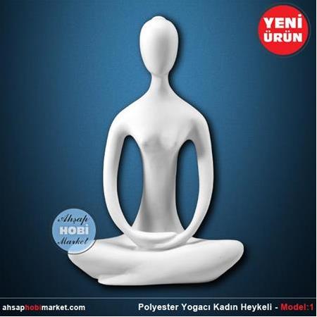 Polyester Yogacı Kadın Heykeli Model:1 (21x14cm)