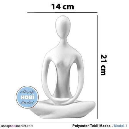 Polyester Yogacı Kadın Heykeli Model:1 (21x14cm)