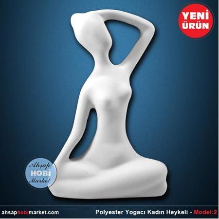 Polyester Yogacı Kadın Heykeli Model:2 (20x13cm)