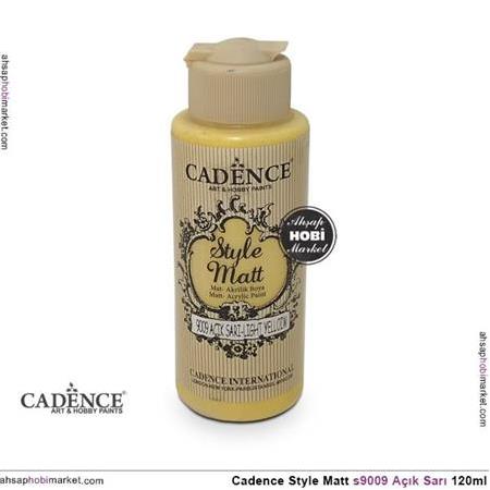 Cadence Style Matt s9009 Açık Sarı Akrilik Boya 120ml