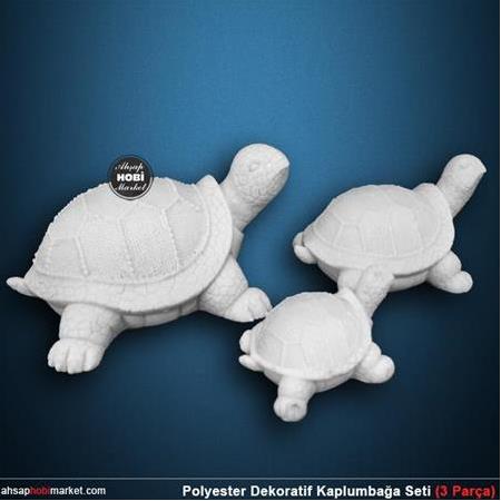 Polyester Kaplumbağa Biblo Seti (3 Parça)
