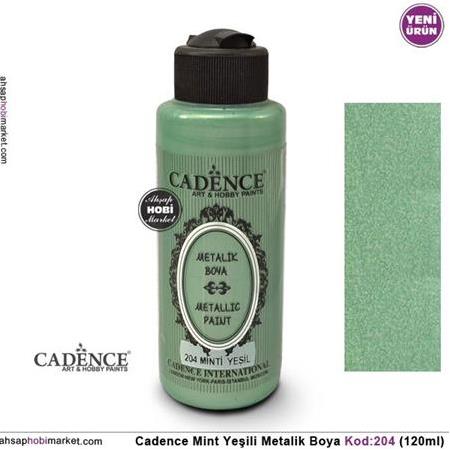 Cadence Metalik Mint Yeşili Rengi 204 - 120ml