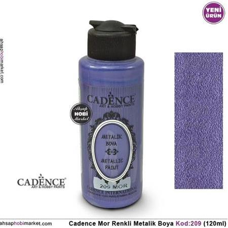 Cadence Metalik Mor Renk 209 - 120ml