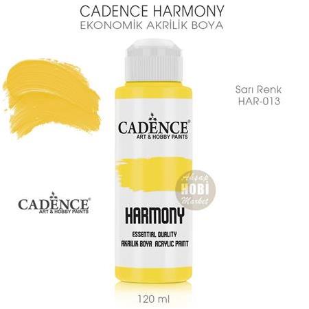 Cadence Harmony Akrilik Boya HAR-013 Sarı Renk 120 ml