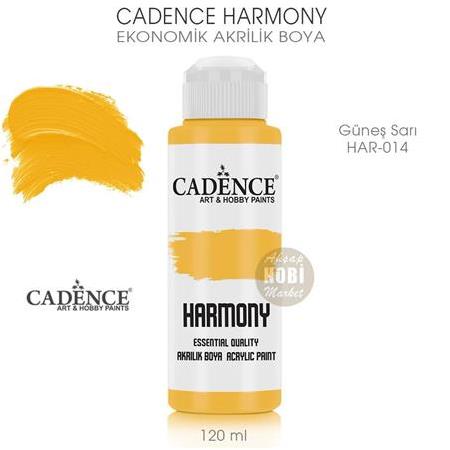 Cadence Harmony Akrilik Boya HAR-014 Güneş Sarı 120 ml