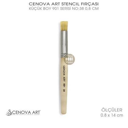 Cenova Art Stencil Şablon Fırçası No:38 (0,8 x 14 cm)