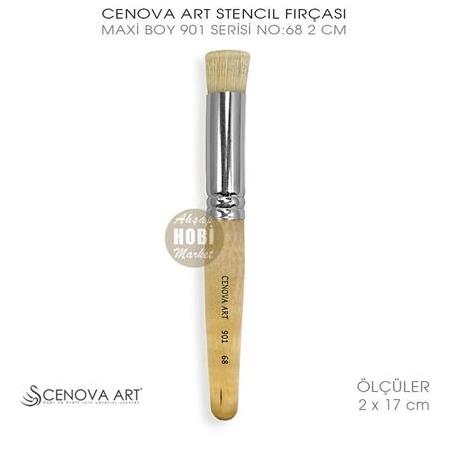 Cenova Art Maxi Stencil Şablon Fırçası No:68 (2 x 17 cm)