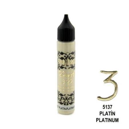 Cadence Boyutlu Boncuk Boya 5137 Platin