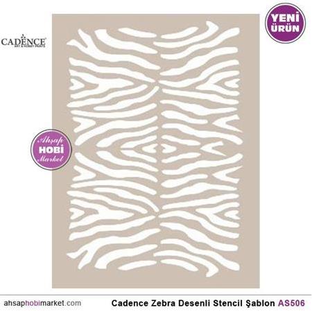 Cadence Zebra Desenli Stencil - Şablon - AS506