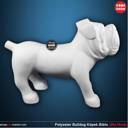 Polyester Bulldog Köpek Biblo (26x19cm)