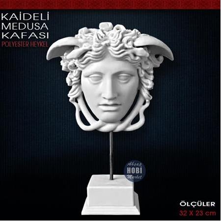 Kaideli Medusa Heykeli (32x23cm) Ham Polyester