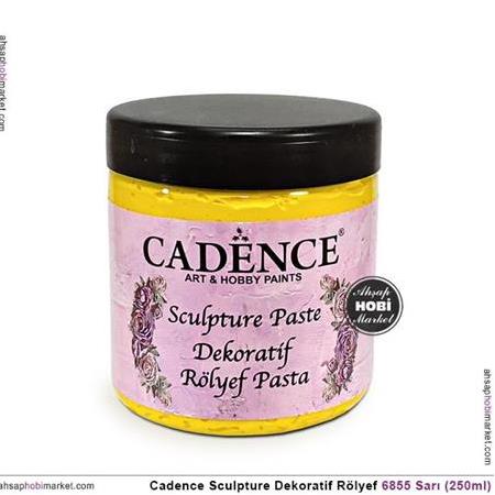 Cadence Sculpture Dekoratif Rölyef 6855 Sarı 250ml