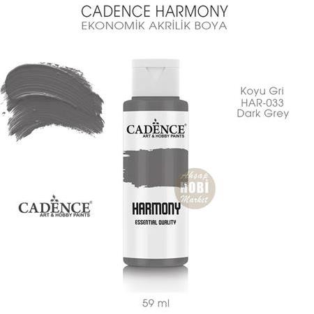Cadence Harmony Akrilik Boya HAR-033 Koyu Gri 59 ml