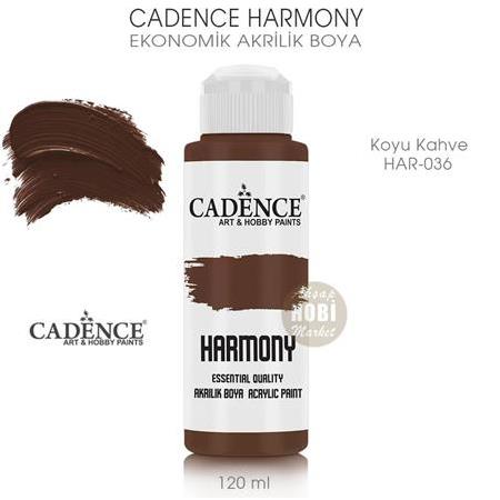 Cadence Harmony Akrilik Boya HAR-036 Koyu Kahve 120 ml