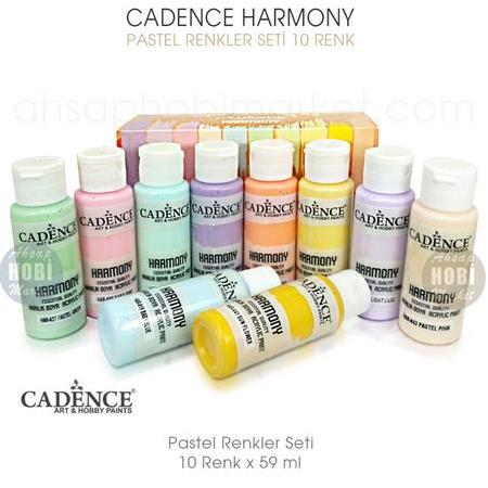 Cadence Harmony Akrilik Boya Seti Pastel Renkler 10 Renk 59 ml