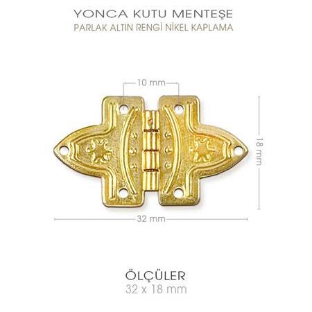Yonca Menteşe Altın Sarı Küçük (32x18 mm) Montaj Çivileri Hediye