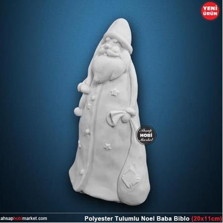 Polyester Tulumlu Noel Baba Biblo (20x11cm) HYK869