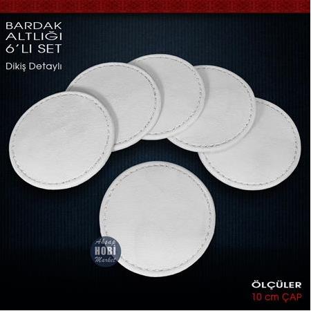 Bardak Altlığı Seti (6 Parça) Ham Polyester