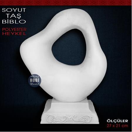 Polyester Modern Soyut Taş Heykel Biblo (27x21 cm)