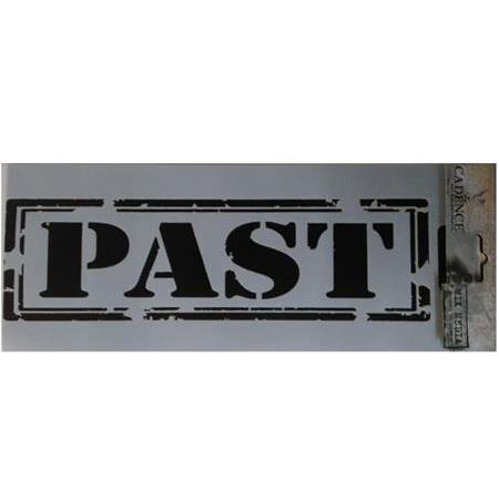 Past Geçmiş Temalı Stencil 10x25cm - MU76