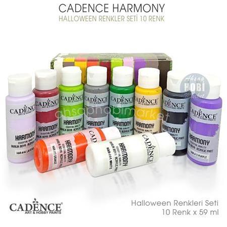 Cadence Harmony Akrilik Boya Seti Halloween Renkler 10 Renk 59 ml