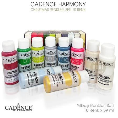 Cadence Harmony Akrilik Boya Seti Yılbaşı Renkler 10 Renk 59 ml