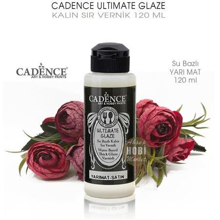 Cadence Ultimate Glaze Kalın Sır Vernik Yarı Mat 120 ml