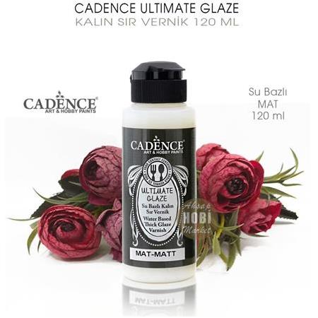 Cadence Ultimate Glaze Kalın Sır Vernik Mat 120 ml