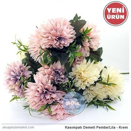 Kasımpatı Çiçek Demeti - Pembe Lila