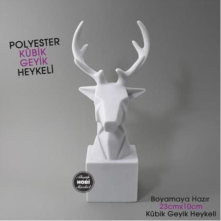 Kaideli Kübik Geyik Biblo (23x10 cm) Ham Polyester