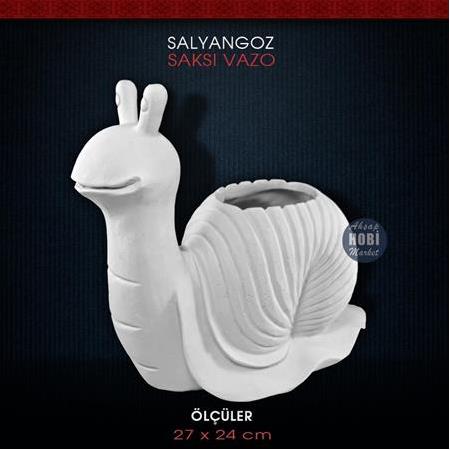 Polyester Salyangoz Saksı Büyük Boy (27x24cm)
