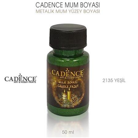 Cadence Metalik Mum Boyası 2135 Yeşil (50 ml)