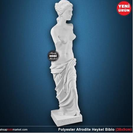 Polyester Afrodit Heykeli Biblo (38x9cm)