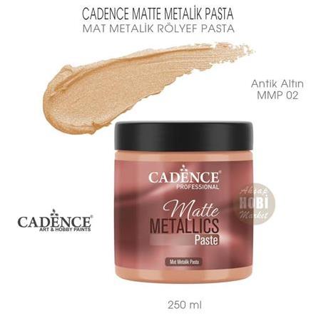 Cadence Matte Metalik Mat Rölyef Pasta Antik Altın (250 ml) MMP 02