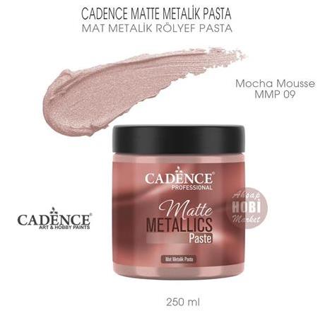 Cadence Matte Metalik Mat Rölyef Pasta Mocha Mousse (250 ml) MMP 09