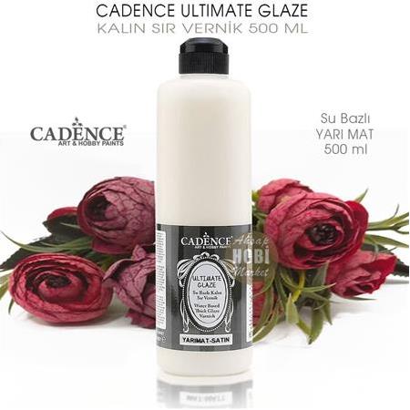 Cadence Ultimate Glaze Kalın Sır Vernik Yarı Mat 500 ml