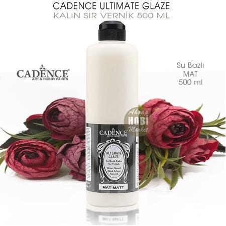 Cadence Ultimate Glaze Kalın Sır Vernik Mat 500 ml